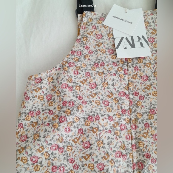 Zara kid's floral insulated rain/snowsuit overalls & boots BUNDLE !! - Picture 2 of 7